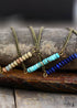 Boho Necklace, Choker Necklace, Blue Jasper, Lapis and Lazuli Coin